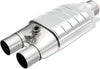 Universal Catalytic Converter California Grade CARB Compliant 3391037 - Stainless Steel 2In Inlet/2.5In Outlet Diameter, 16In Overall Length, Pre-Converter O2 Sensor - CA Legal Replacement