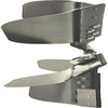Derale  Heavy Duty Fan Blade Series 1000 17" Stainless Steel Flex Fan Standard Rotation , Black