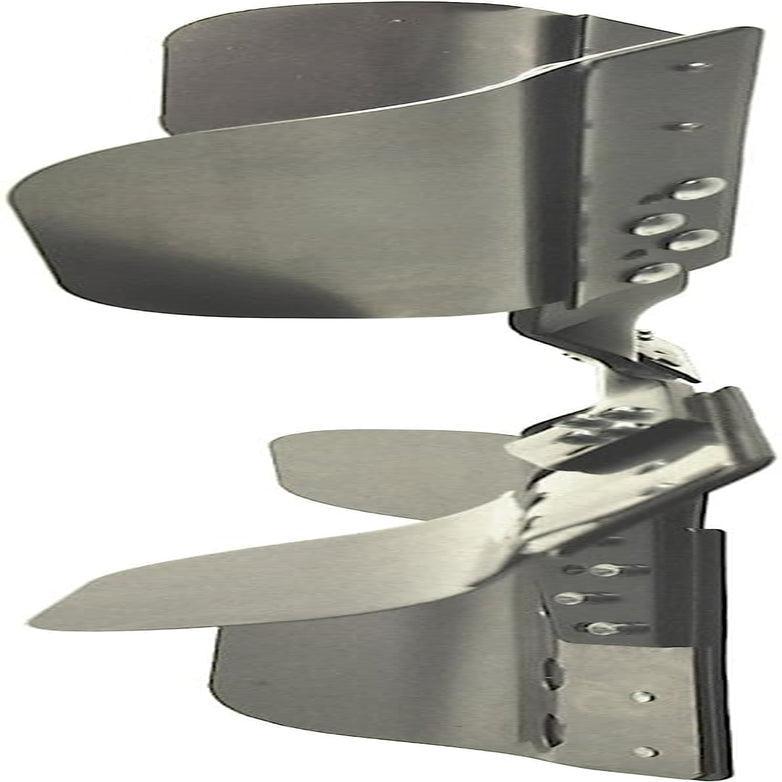 Derale  Heavy Duty Fan Blade Series 1000 17" Stainless Steel Flex Fan Standard Rotation , Black