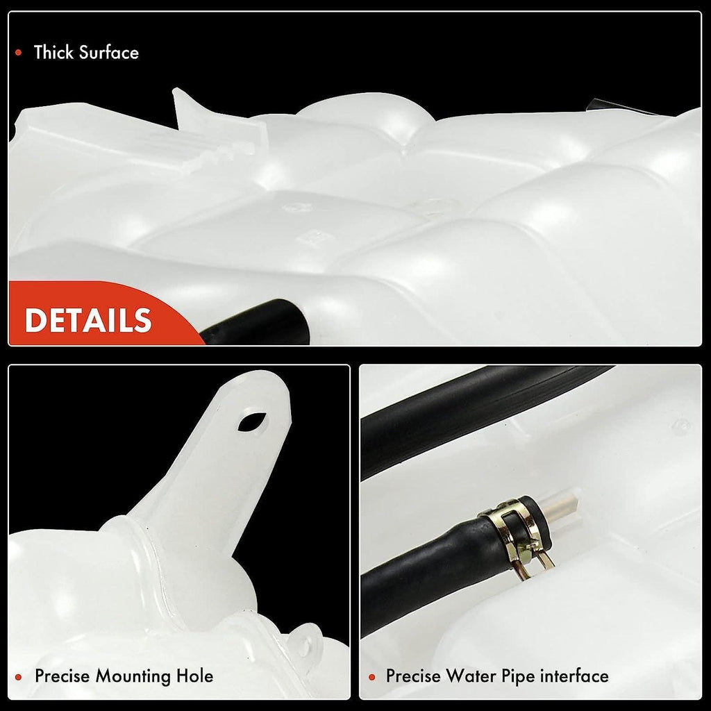 A-Premium Engine Coolant Overflow Recovery Reservoir Tank [With Cap & Tubing] Compatible with Jeep Libert KJ 2002-2007, V6 3.7L, Replace for # 603-319, 52079848AA, 52079788AD, 52079788AE