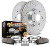 K7576-36 Front and Rear Z36 Truck & Tow Brake Kit, Carbon Fiber Ceramic Brake Pads and Drilled/Slotted Brake Rotors