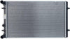 2265 Compatible with Vollkswagen Golf 1-Row Plastic Aluminum Replacement Radiator, Black