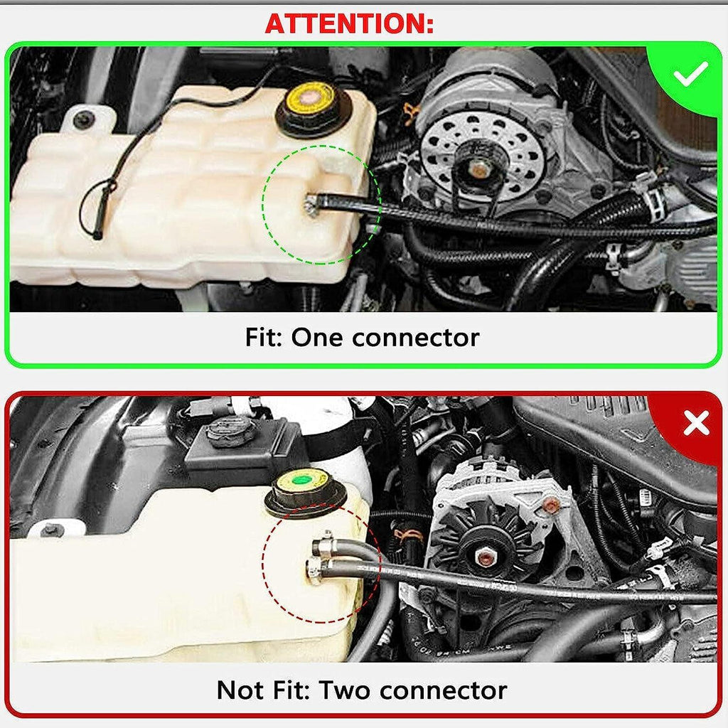 A-Premium Coolant Overflow Reservoir Tank with Cap & Sensor Compatible with Chevrolet Caprice, Impala & Cadillac Fleetwood & Buick Roadmaster, 1994 1995 1996, 5.7L, Replace for 12528777