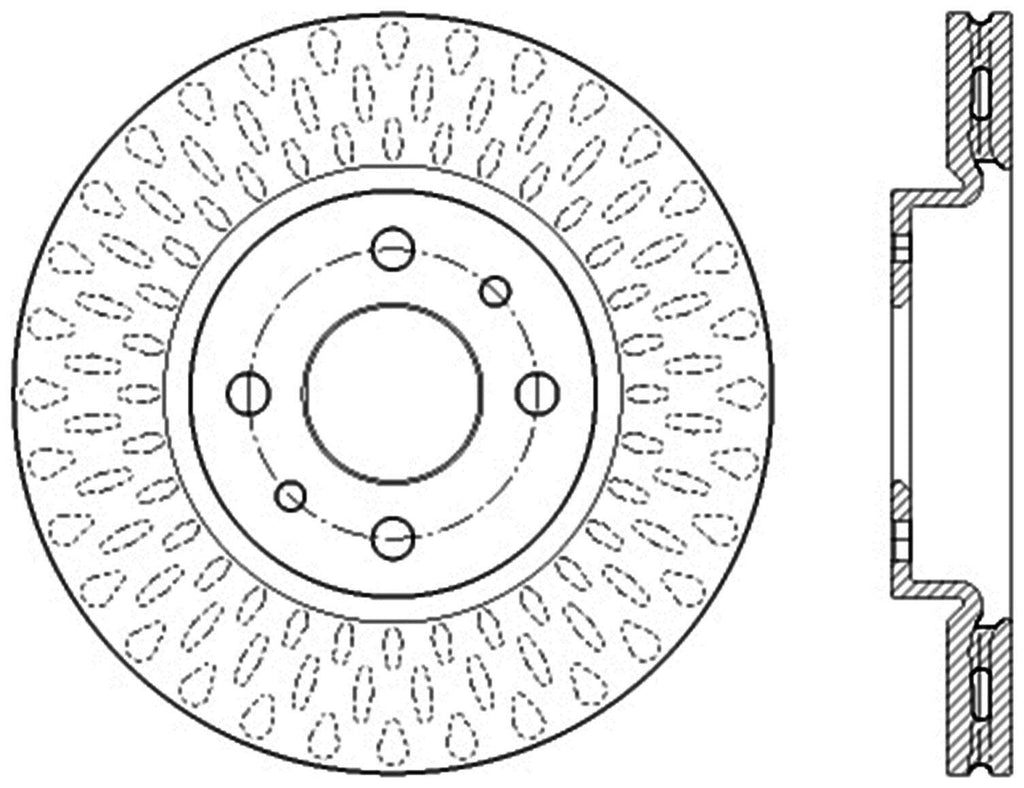 Centric Front Disc Brake Rotor for Vision, 500, 700 (121.04002)
