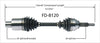 FD-8120 CV Axle Shaft