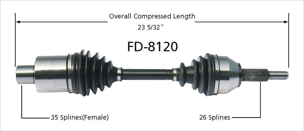 FD-8120 CV Axle Shaft
