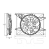 Dual Radiator and Condenser Fan Assembly Fits 2012 Hyundai Sonata