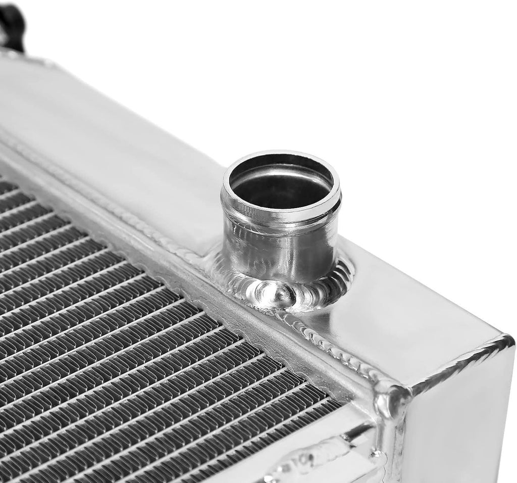 3 Core Manual Transmission 24" Passenger/Right Side Radiator Compatible with Ford Mustang V8 1967-1970