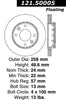 Centric Front Disc Brake Rotor for Kia (121.50005)