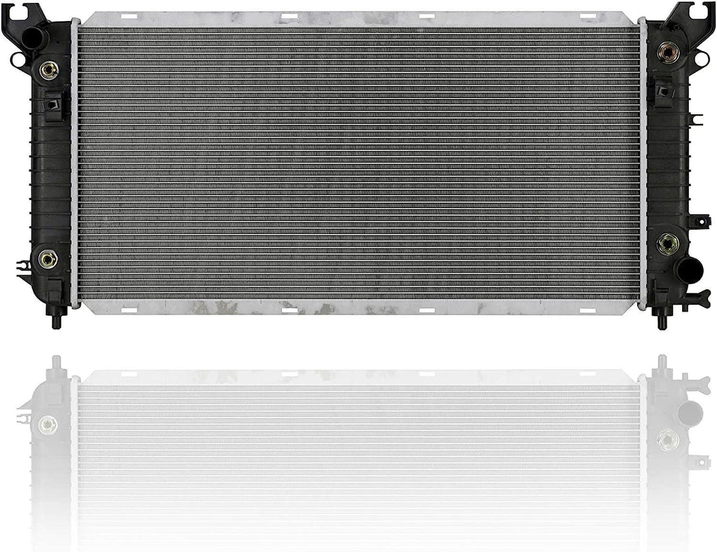 Radiator -  Compatible/Replacement for 13398 14-16 Chevrolet Silverado 1500 14-16 Sierra 1500 5.3/6.2L Automatic Transmission with Tow Package - Plastic Tank Aluminum Core, 1-Row