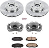 KCOE258 Autospeciality Replacement Front Caliper Kit- OE Rotors, Ceramic Brake Pads, Calipers