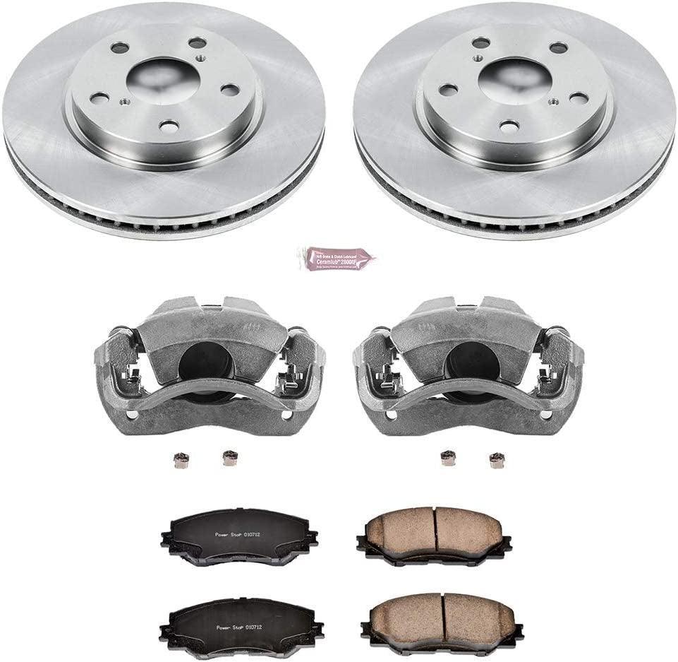 KCOE258 Autospeciality Replacement Front Caliper Kit- OE Rotors, Ceramic Brake Pads, Calipers