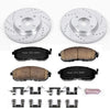 K5817 Front Z23 Carbon Fiber Brake Pads with Drilled & Slotted Brake Rotors Kit