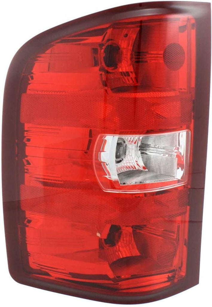 For GMC Sierra 3500 HD Tail Light Assembly 2007 2008 2009 2010 Driver Side1St Design W/Bulbs Dual Filament Back-Up CAPA Certified for GM2800207 | 25958482 (Trim: Dual Rear Wheels)