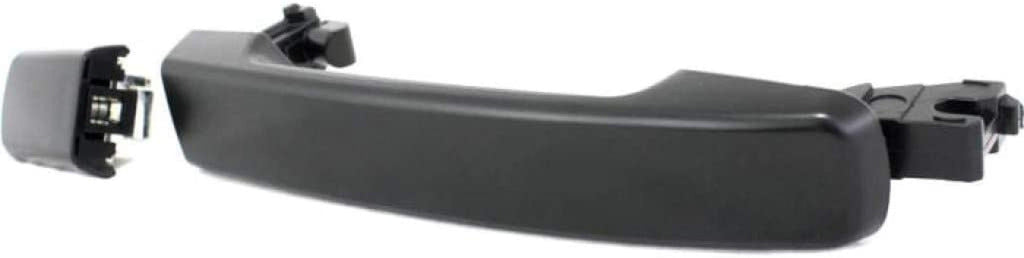 for Nissan Quest Exterior Door Handle Rear, Driver or Passenger Side Smooth Black (2004-2009) | Trim:All Submodels