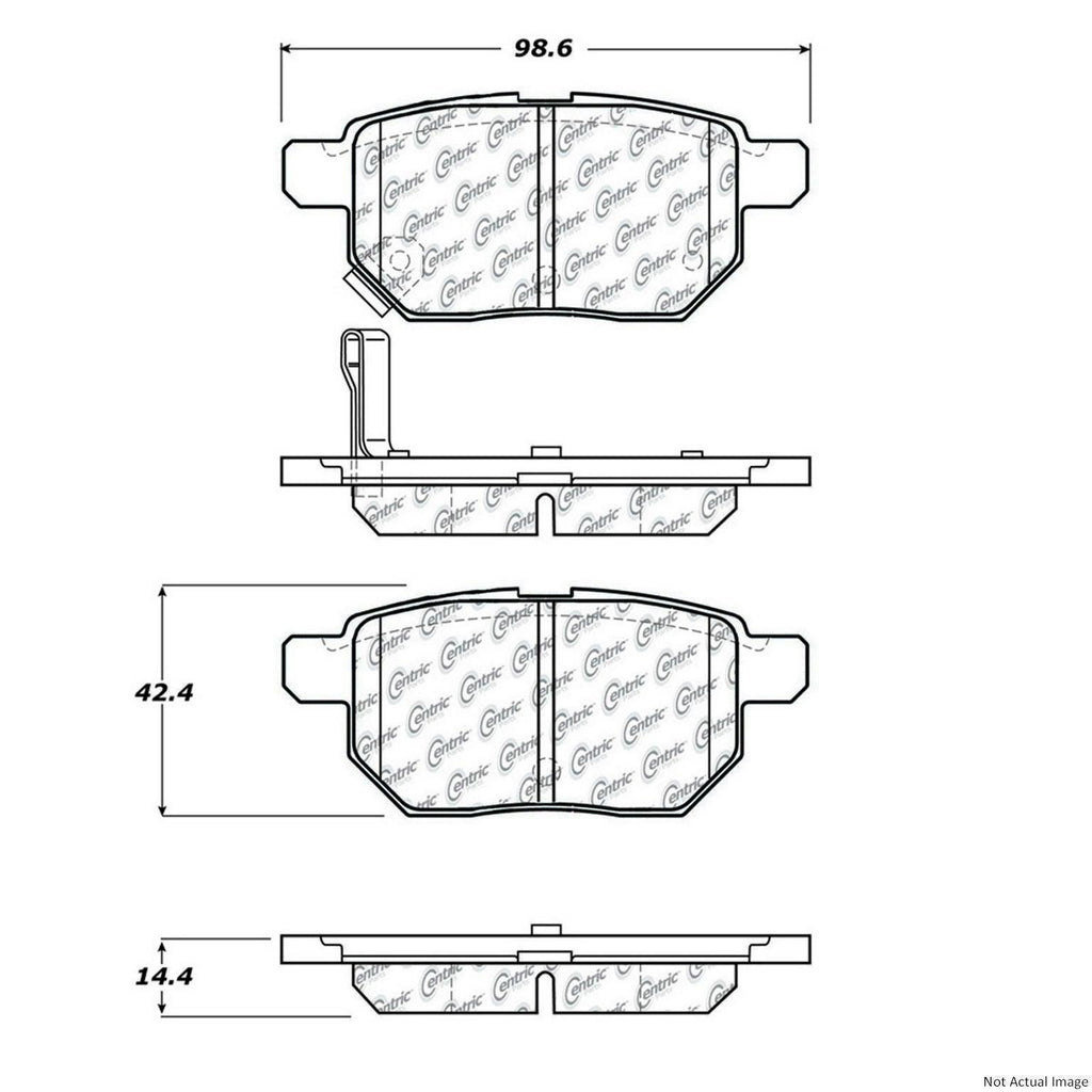 Rear Disc Brake Pad for Prius, Prius Prime, Corolla, Yaris, Tc+More (103.13540)