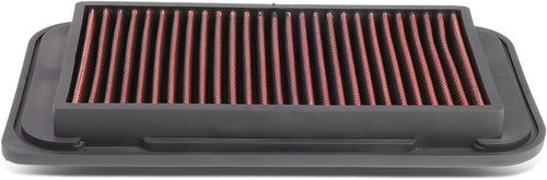 DNA Motoring AFPN-044-RD Clean Air Washable Drop in Panel Air Filter Enhance Engine Performance Power & Acceleration Improve [Compatible with 03-08 Corolla Matrix / 07-10 Tc]