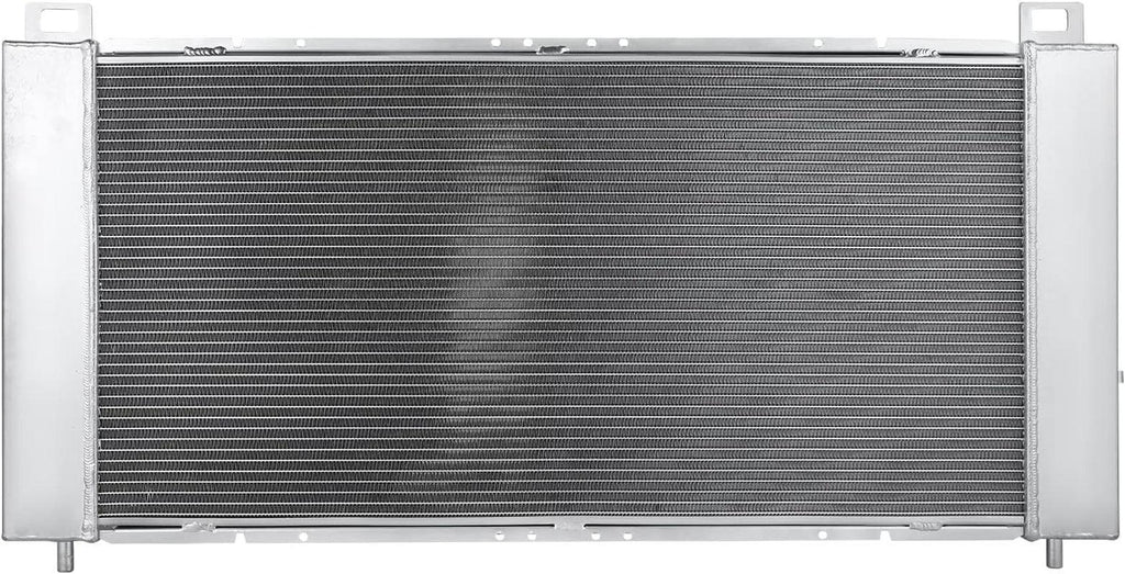 RA-YUKOH-2 2-Row 34" Wide Full Aluminum Radiator Compatible with 02-14 Escalade / 99-13 Silverado 1500 2500/07-13 Avalanche / 00-14 Yukon 4.8L, 5.3L, 6.0L, 6.2L