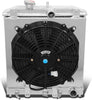 RA+FS-HC92-42-AT-2 2-Row Radiator with 12V Fan Shroud Compatible with 92-00 Civic / 93-97 Del Sol / 94-01 Integra at MT