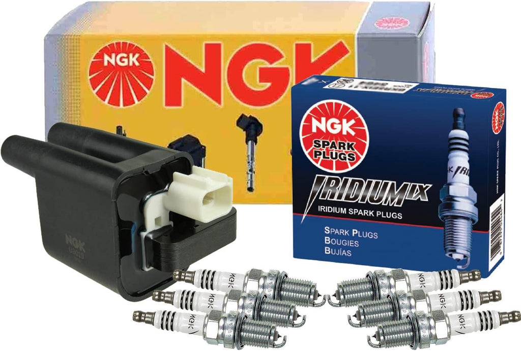 NGK DIS Ignition Coil 6 Iridium IX Spark Plugs Kit for Mitsubishi Montero Sport