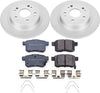 Rear CRK5368 Geomet Coated Brake Rotor and Ceramic Pad Kit