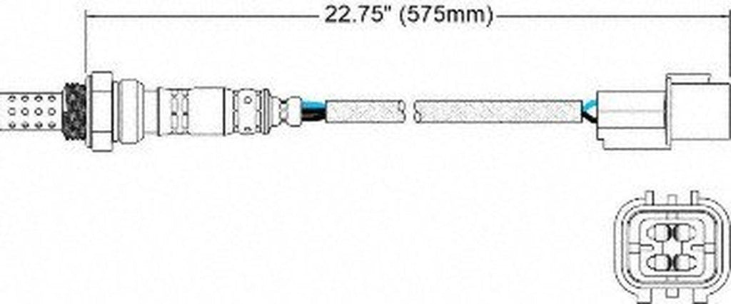250-24368 Oxygen Sensor, (4-W Direct Fit), 1 Pack