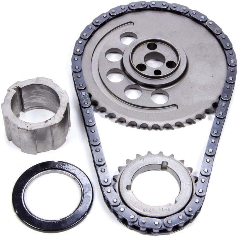 9-3658TX3 Race Billet True Roller Timing Kit Incl. Billet Steel Cam Sprocket/3 Keyway Billet Steel Crank Sprocket/0.5 In. True Roller Single Chain/Thrust Needle Bearing Race Billet True Roller Timing Kit