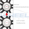 WHEEL CONNECT Hub Centric Rings,76.1 to 71.5, Set of 4, Aluminium Alloy Hubrings, O.D:76.1-I.D:71.5Mm. A