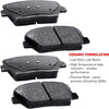 R1 Concepts Front Brakes and Rotors Kit |Front Brake Pads| Brake Rotors and Pads| Ceramic Brake Pads and Rotors |Fits 2008-2019 Pontiac Vibe, Scion Xd, Toyota Corolla, Matrix