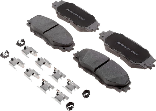 Acdelco Silver 14D1210CHF2 Ceramic Front Disc Brake Pad Set with Clips