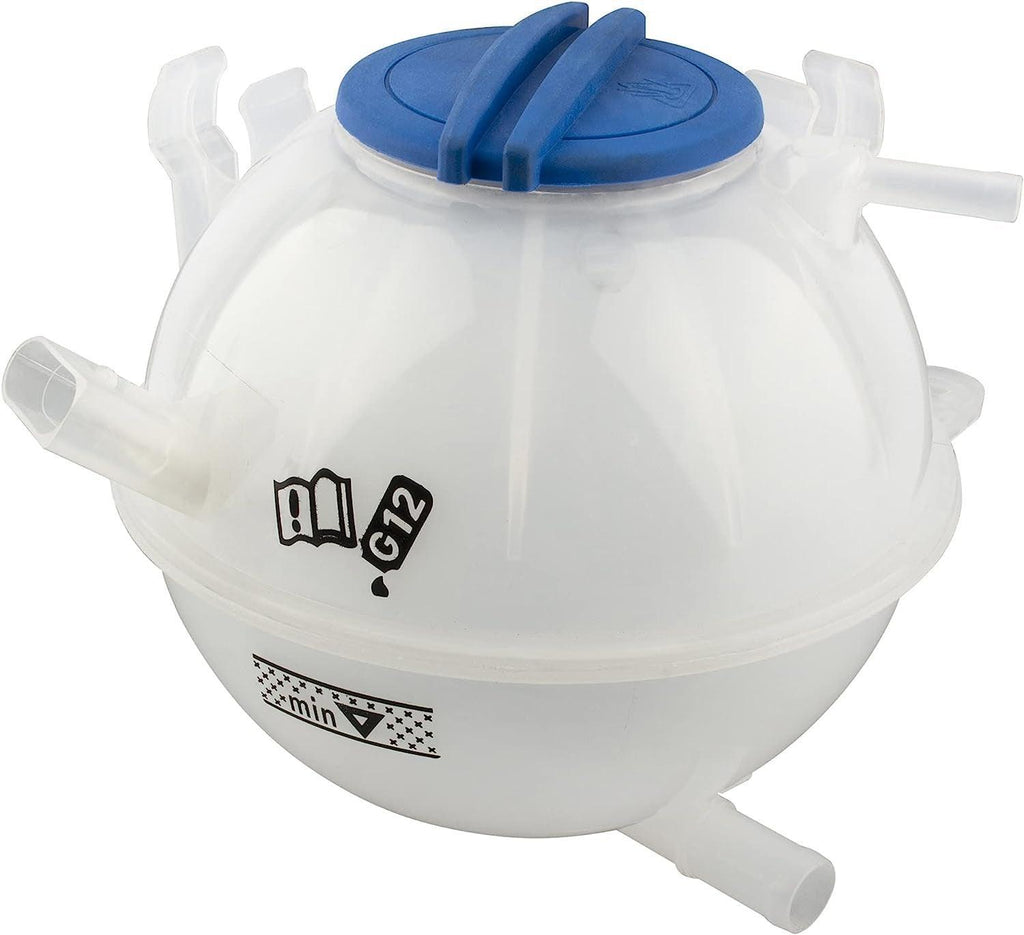 BOXI Coolant Reservoir Bottle Tank W/Cap Compatible with Audi Q3 2013-2018 / TT 2007-2016 / Seat Leon 2007-2013 / VW Golf 2010-2014 / Jetta 2005-2019 / Passat 1993-2019 Replace# 1K0121407A 603-253