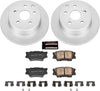 CRK4671 Coated Brake Rotor & Ceramic Brake Pads- Rear