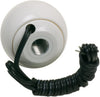 46112 White Replacement Shifter Knob with Button and SAE Threads