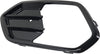 Fog Lamp Molding Compatible with 2017-2019 Ford Escape Painted-Black(Gloss Black) Driver Side