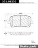 Centric Front Disc Brake Pad for Vibe, Corolla, Matrix (301.09230)