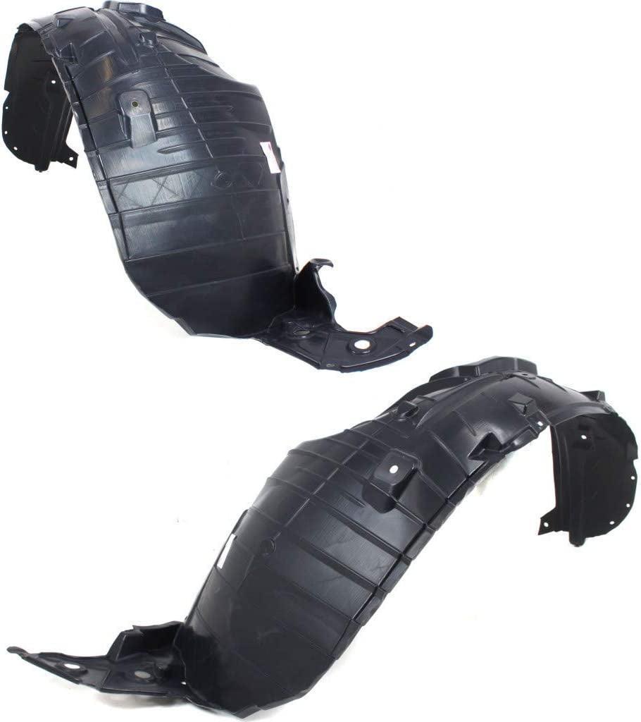 For Nissan Rogue Splash Guard/Fender Liner 2008 09 10 11 12 2013 Driver and Passenger Side Pair/Set | Front | NI1248117 + NI1249117 | 63843JM00A + 63842JM00A