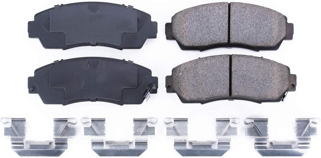 17-1089, Z17 Front Ceramic Brake Pads with Hardware