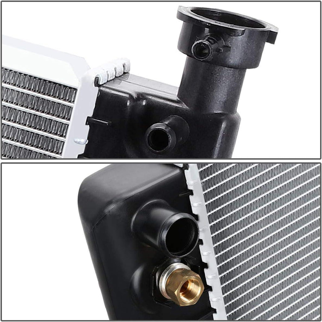 OEM-RA-1693 1-Row OE Style Bolt-On Aluminum Core Radiator Compatible with 94-99 C/K1500 2500 3500, 34" W X 17-1/4" H X 1-1/4" D, 1-5/16" Inlet, 1-9/16" Outlet
