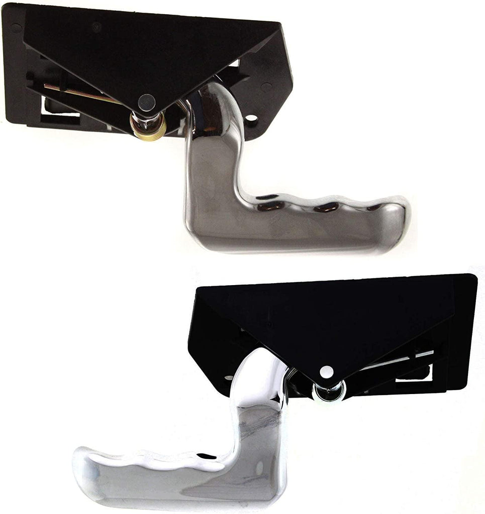Interior Door Handle Set Compatible with 2000-2006 Chevrolet Tahoe, Fits 2000-2006 GMC Yukon, Fits 2002-2006 Cadillac Escalade Front, Driver and Passenger Side Chrome