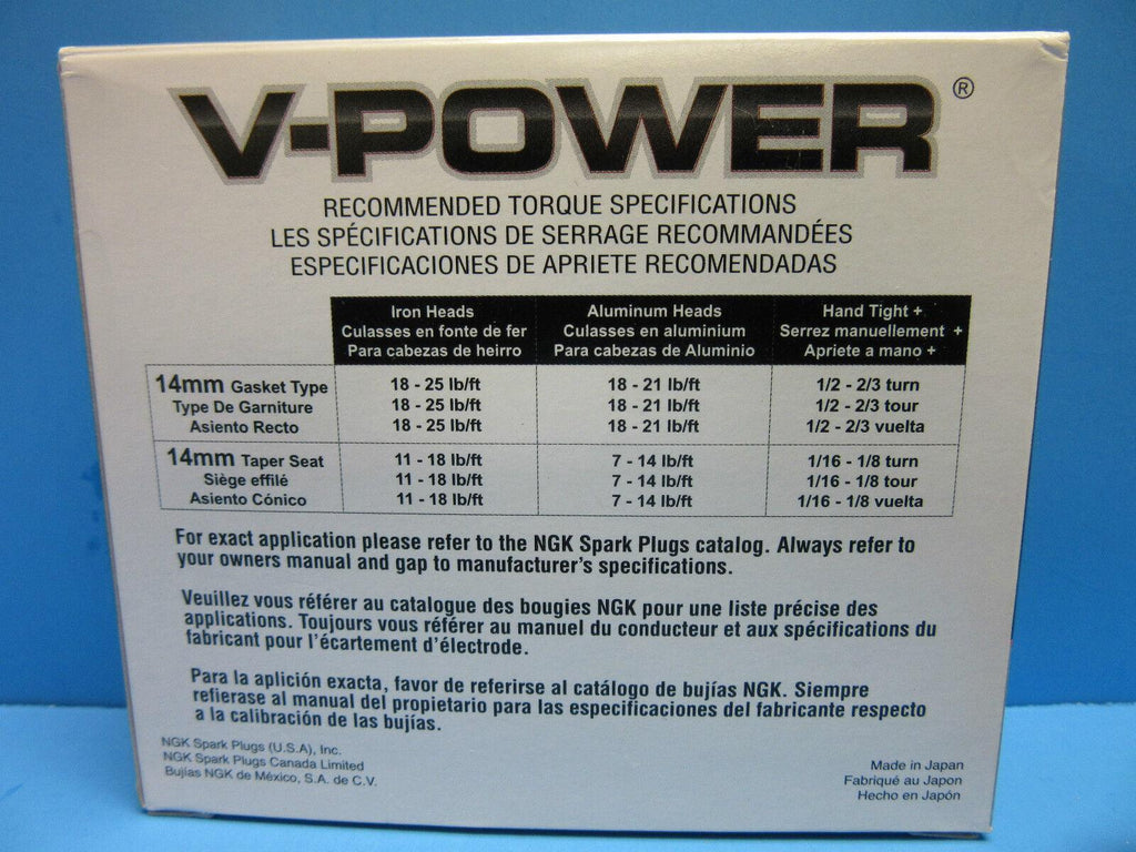 Set of 8 Spark Plugs Genuine NGK 4177 OEM # TR6 V-Power V8