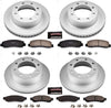 CRK5459 Coated Brake Rotor & Ceramic Brake Pads- Front & Rear