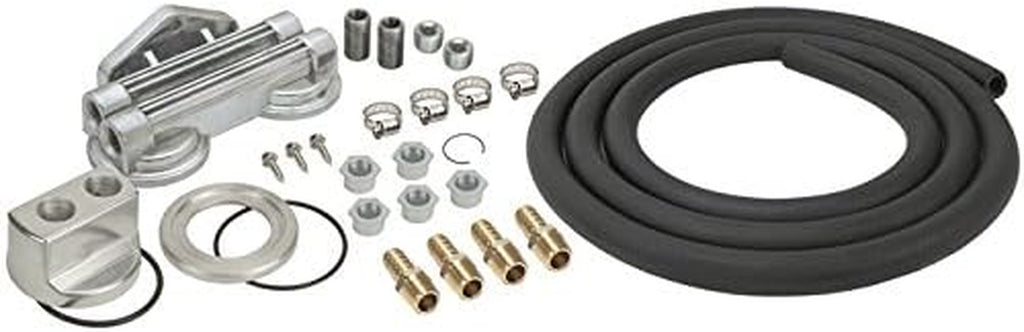 Derale 15749 Oil Filter Relocation Kit, Dual Mount