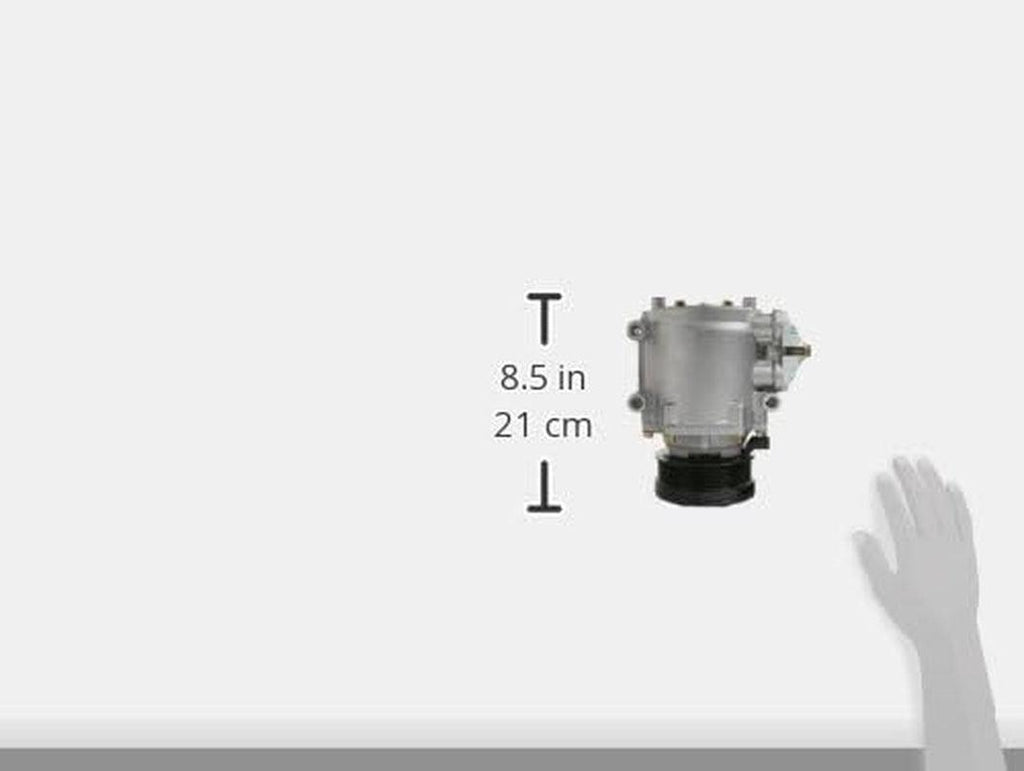78588 Air Conditioning Compressor with Clutch, Silver