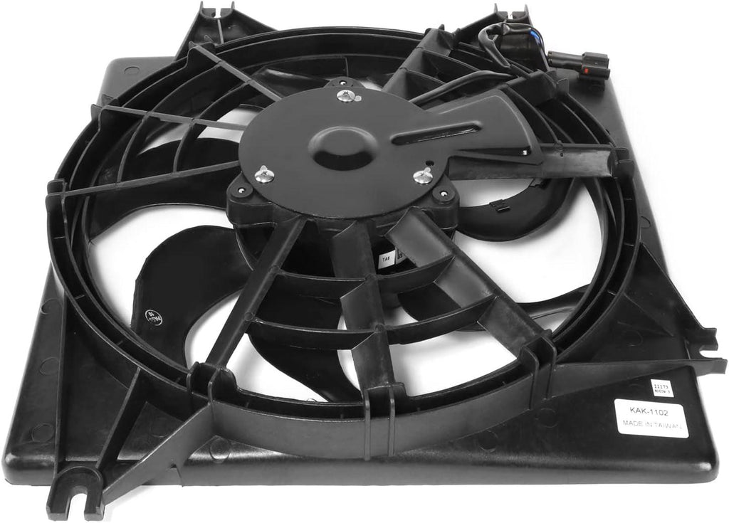 OEM-RF-1144 Factory Style A/C Condenser Fan Assembly Compatible with 98-01 Sephia / 00-04 Spectra