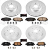 CRK2303 Coated Brake Rotor & Ceramic Brake Pads- Front & Rear