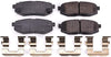 17-1124, Z17 Rear Ceramic Brake Pads with Hardware