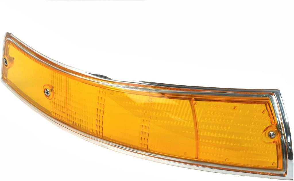 90163190404 Turn Signal Lens, Front Right, Amber W/Chrome Trim, USA Version