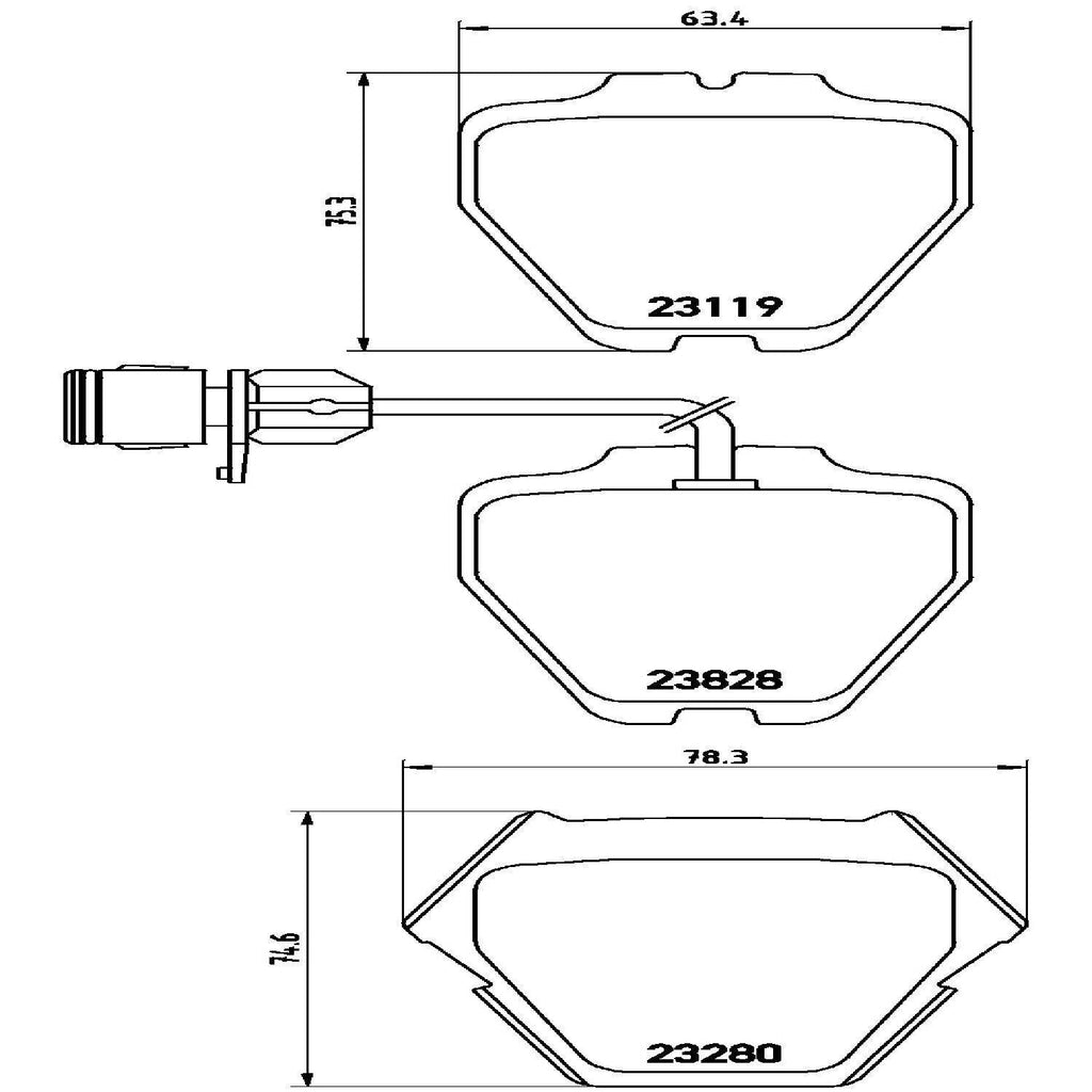 Brembo Front Disc Brake Pad Set for 00-03 A8 Quattro (P85054)