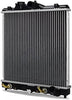 R1290-AT Plastic End-Tank Radiator Compatible with Honda Civic 1992-1998 Silver