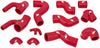 MMHOSE-S4-97TRD Silicone Turbo Hose Kit Compatible with Audi S4 1997-2002 Red